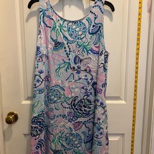 Lilly Pulitzer tortoise dress.